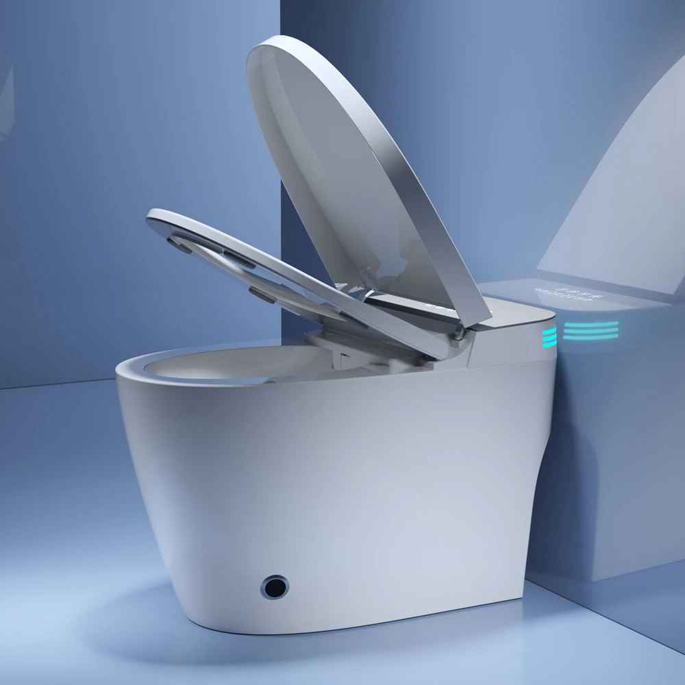 luxury style sanitary ware ceramic auto sensor one piece smart toilet intelligent toilet
