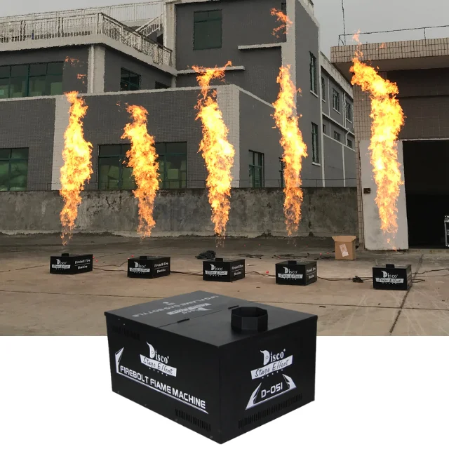 Available stage gas propane flame effect fire machine 2 or 4 cans dmx LPG firebolt thrower for party club concert disco