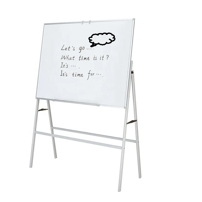 Adjustable Flip Chart Easel Whiteboard Stand Retractable Whiteboard With Stand For Office