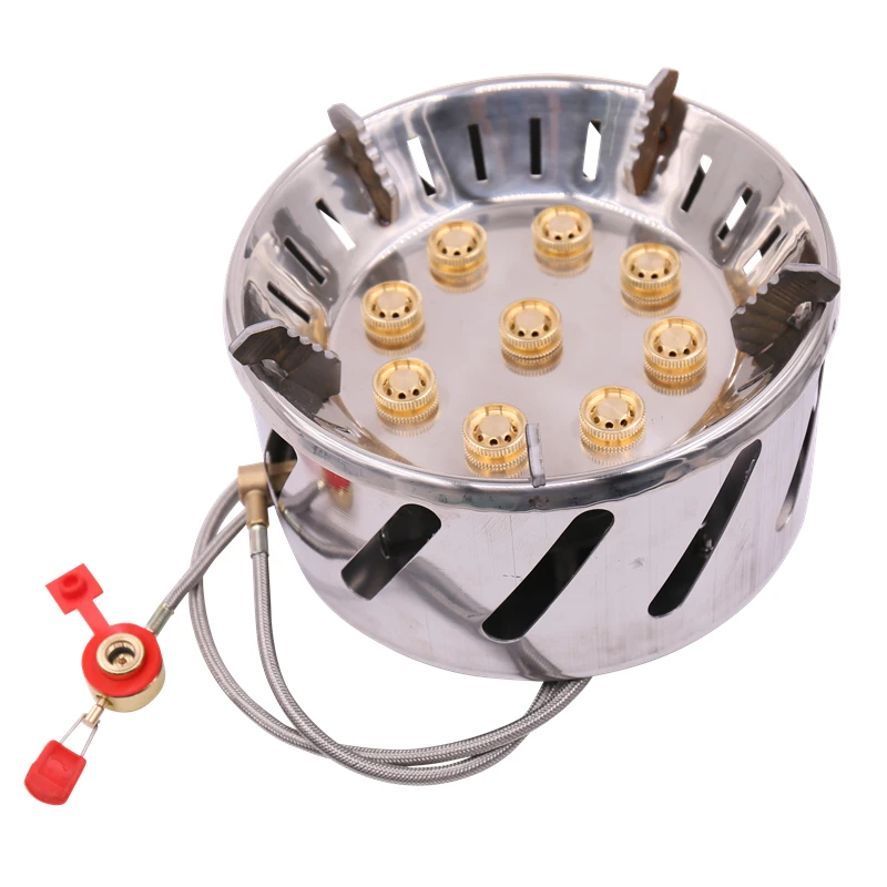 
ZYZY factory direct sales/high-power nine-eye outdoor 9-head nine-core camping stove Volcano furnace 
