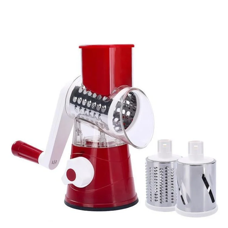 ML hot selling multi-functional hand vegetable cutter Household kitchen manual grater slicer drum type vegetable cutter