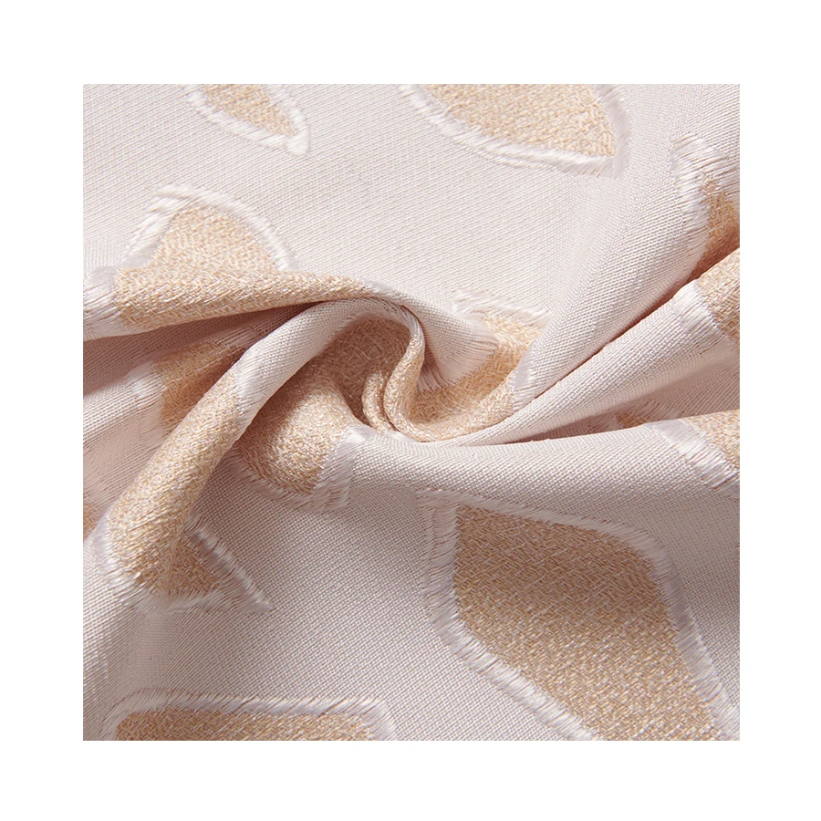 Factory Wholesale High Warp Density Jacquard Fabric Living Room Curtain Fabric
