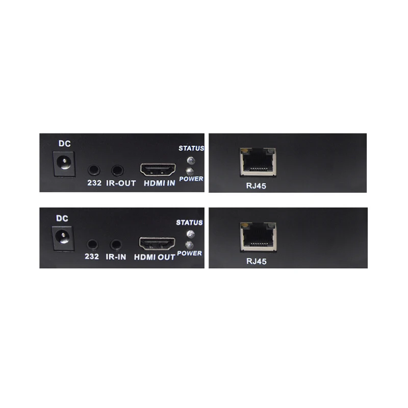 YUCOO 1080p hd mi extender 4k over ethernet ip many to many video transmitter hd mi kvm fiber optic extender 100m rj45 with usb