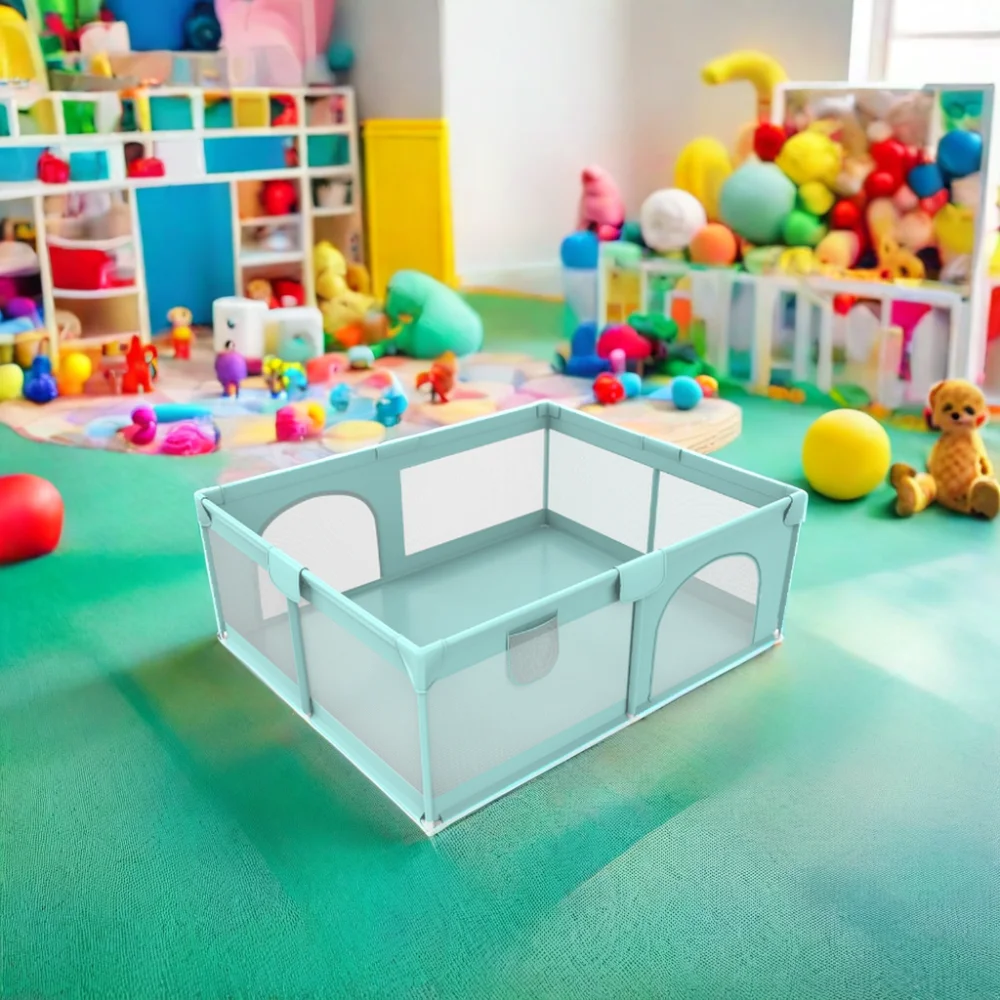 Unisex Soft Toy Baby & Toddler Indoor Guardrail Living Room Floor Anti-Fall Play Fence for Home Children