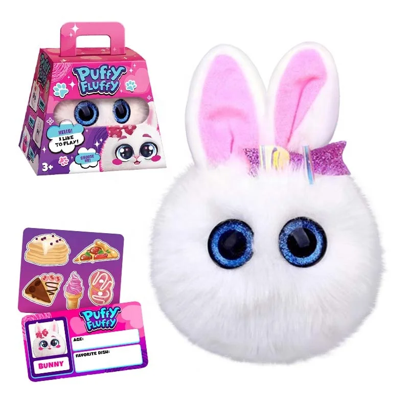 Puffy fluffy Bunny pets toyd Kids Hobbies Classic Toys Wholesale Children Funny Toy for Kids Picture Color Type