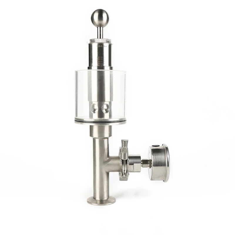 Three-clamp SS304 1.5 Inch Regulating Valve With Diaphragm Pressure Valve