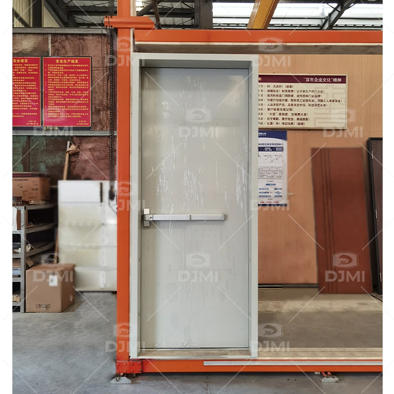 Cheap Saudi Arabia Galvanized Industrial Steel Metal 2 Hr Steel Fire Rate Door with Metal 1.5mm Frame
