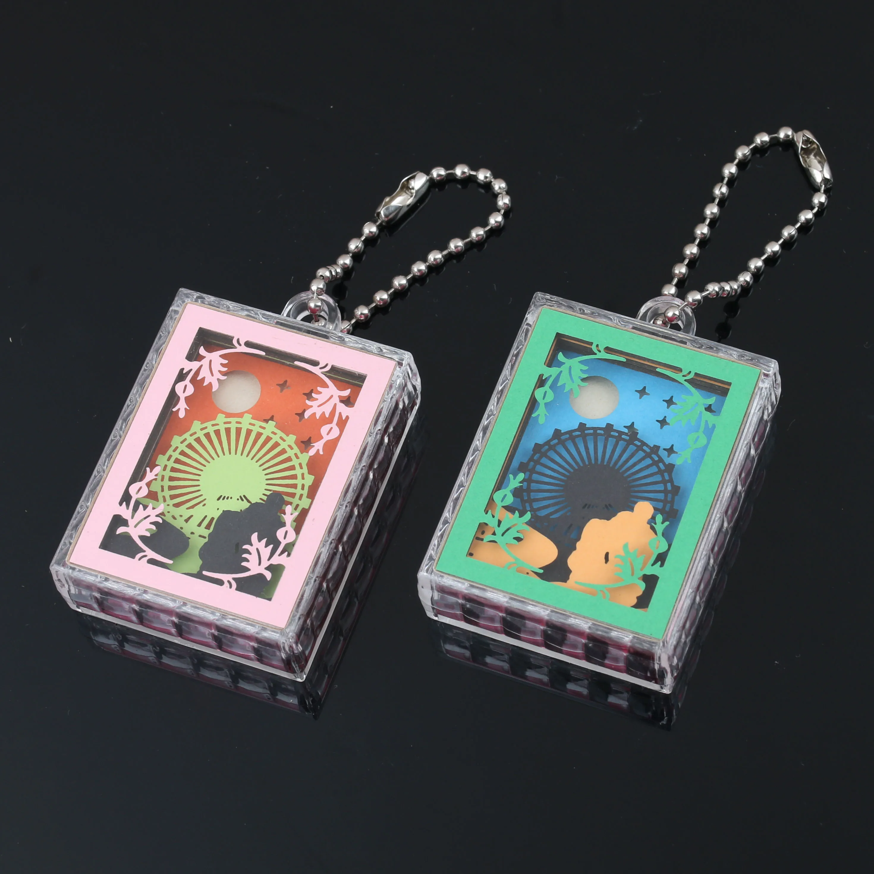 Custom plastic acrylic keychain, plastic key holder, plastic transparent key holder
