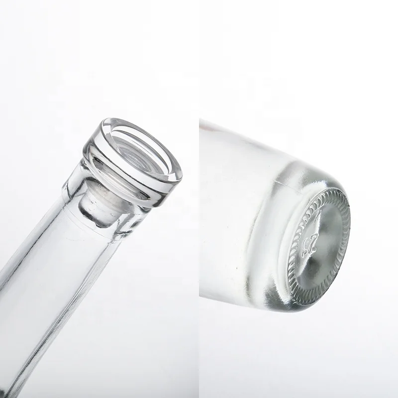 Factory supply fancy liquor glass wine bottle with cork stopper 250ml 350ml 500ml wine bottle