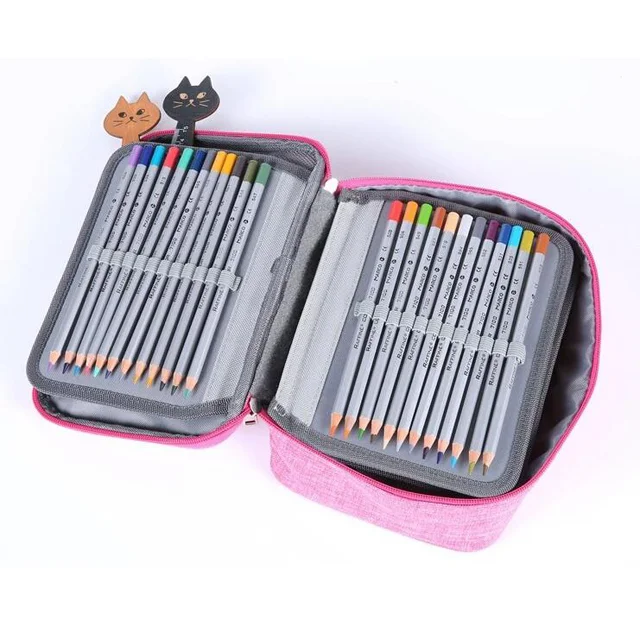 Multi-functional Stationery Pouch 72 Slots Colored Pencil Case For Artist Painting Portable Pencil Case