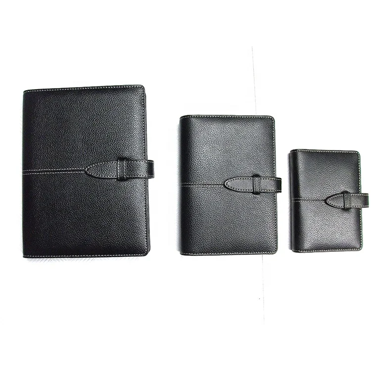 Custom business leather  Planner vintage logo Diary PU leather Notebook Multi-function Notepad series  with loose leaf