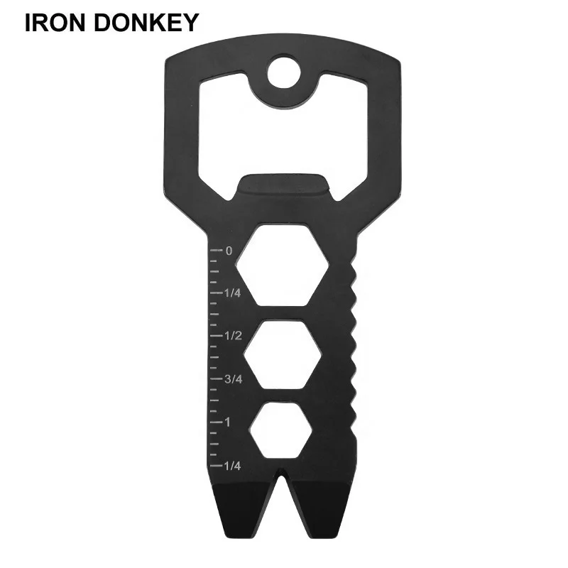 IRONDONKEY Открытый EDC многофункциональный инструмент нож шестиугольный ключ портативный открывалка для бутылок брелок тактический карты
