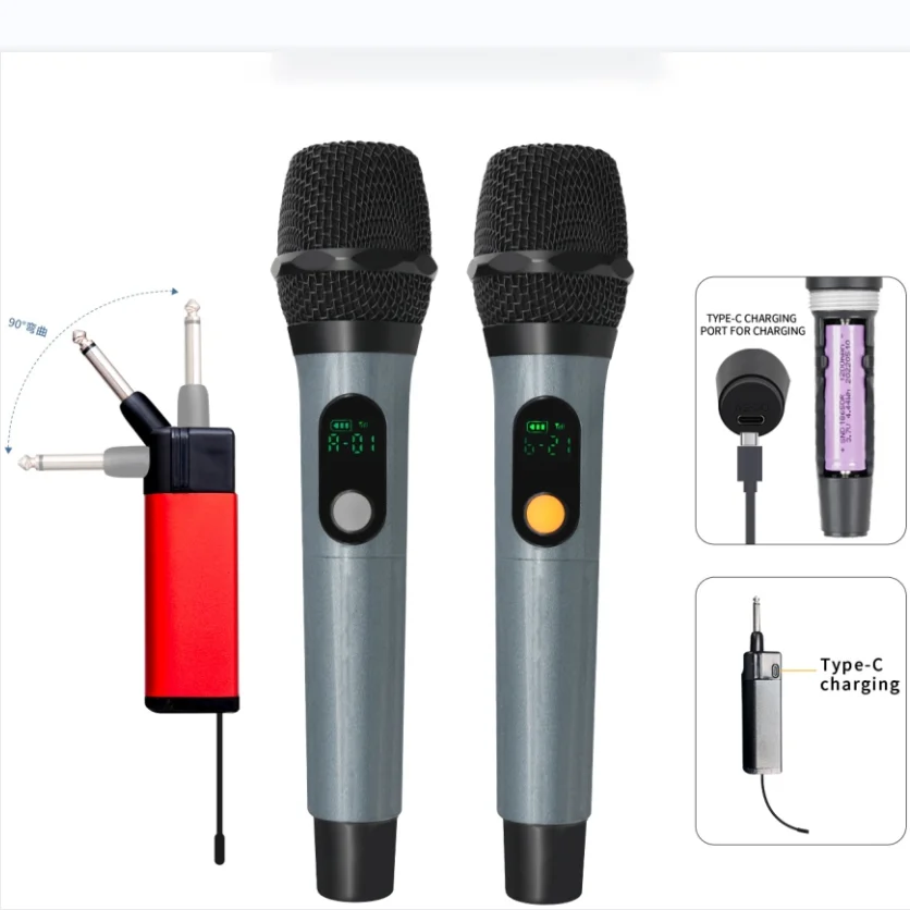 Фабричный студийный Bluetooth металлический USB конденсатор игровой Подкаст записывающий микрофон профессиональный беспроводной UHF