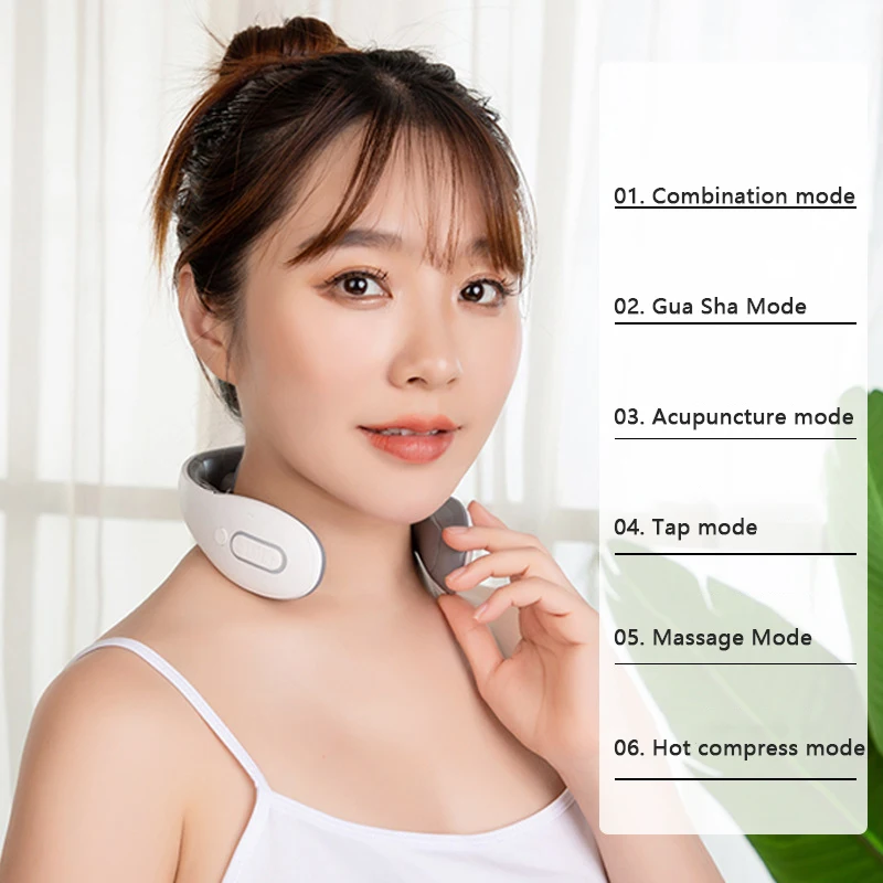 Electric Neck Back Shoulder Warmer Relax Massage Relieve Neck Pain TENS Shiatsu Deep kneading Neck Massager