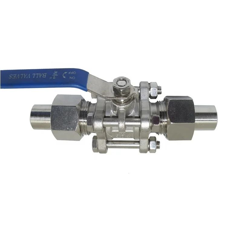 FrtnVlve Factory direct selling stainless steel manual 3pc butt weld ball valve
