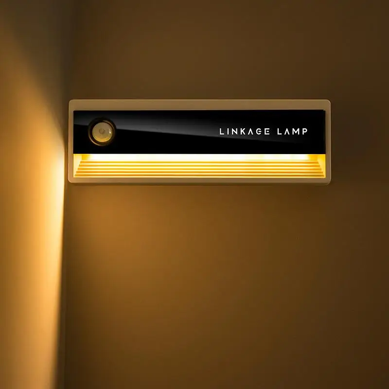2024 Rechargeable Smart LED Cabinet Light New Motion Sensor Night Light with Magnetic Adhesive Strip