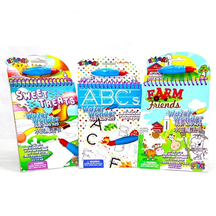 New Product Cartoon Children Magic Water Drawing Book