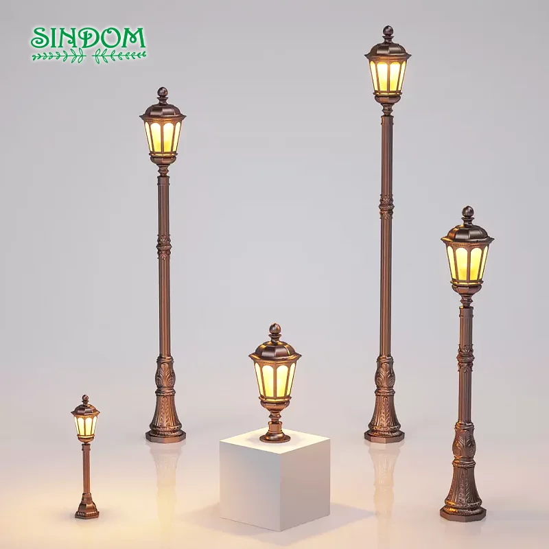 European Retro New Chinese Outdoor Garden Landscape Post Lawn Lamp