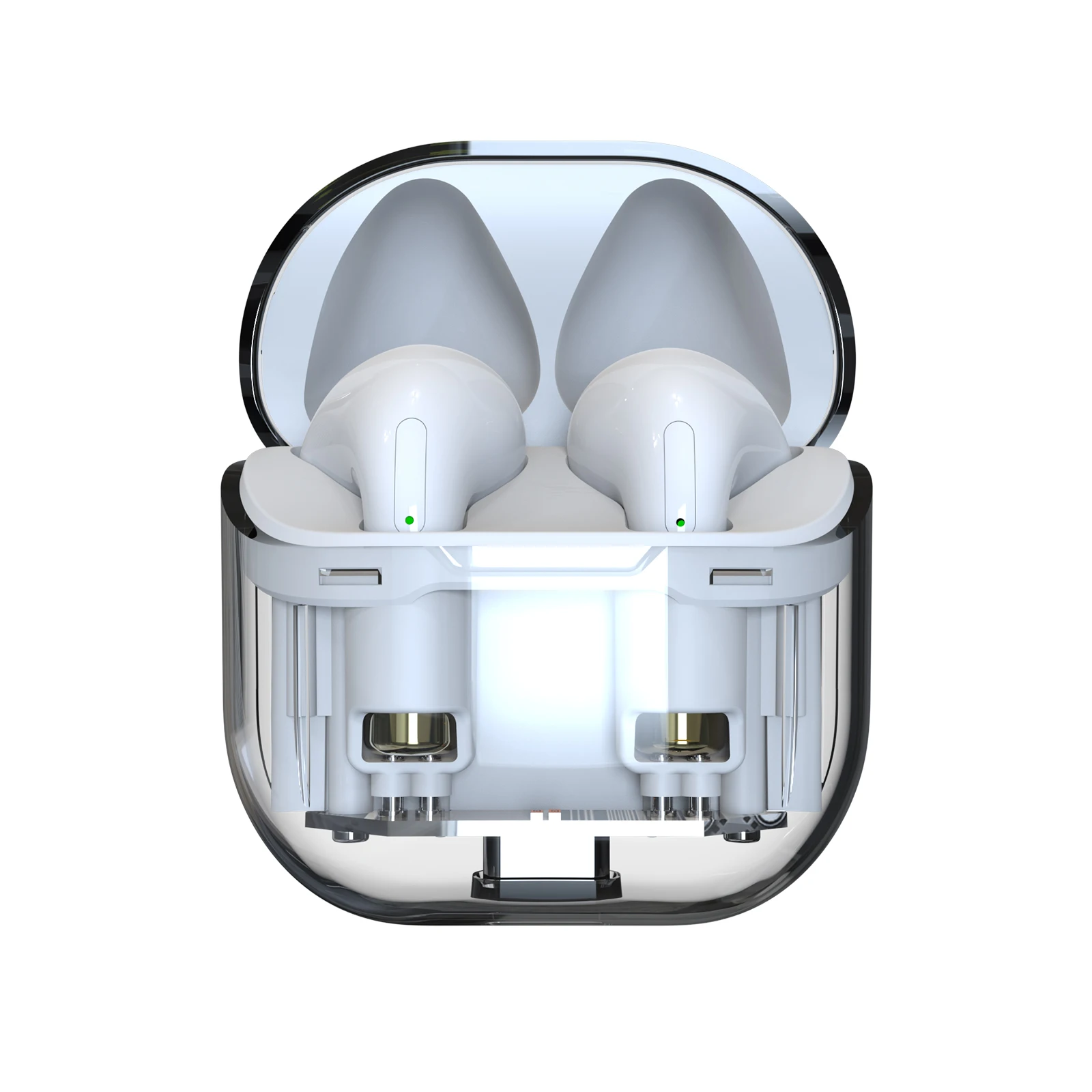 high qualitypro in ear gaming earphones 3.5mm double earphone with display waterproof ipx5