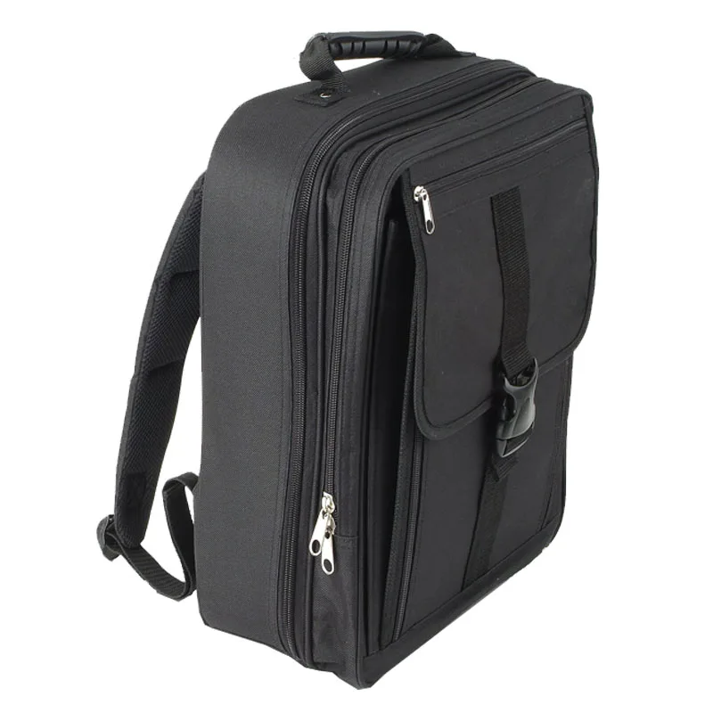 wax canvas knife bag cooking competition utensil organizer modern chef backpack with 18 slots