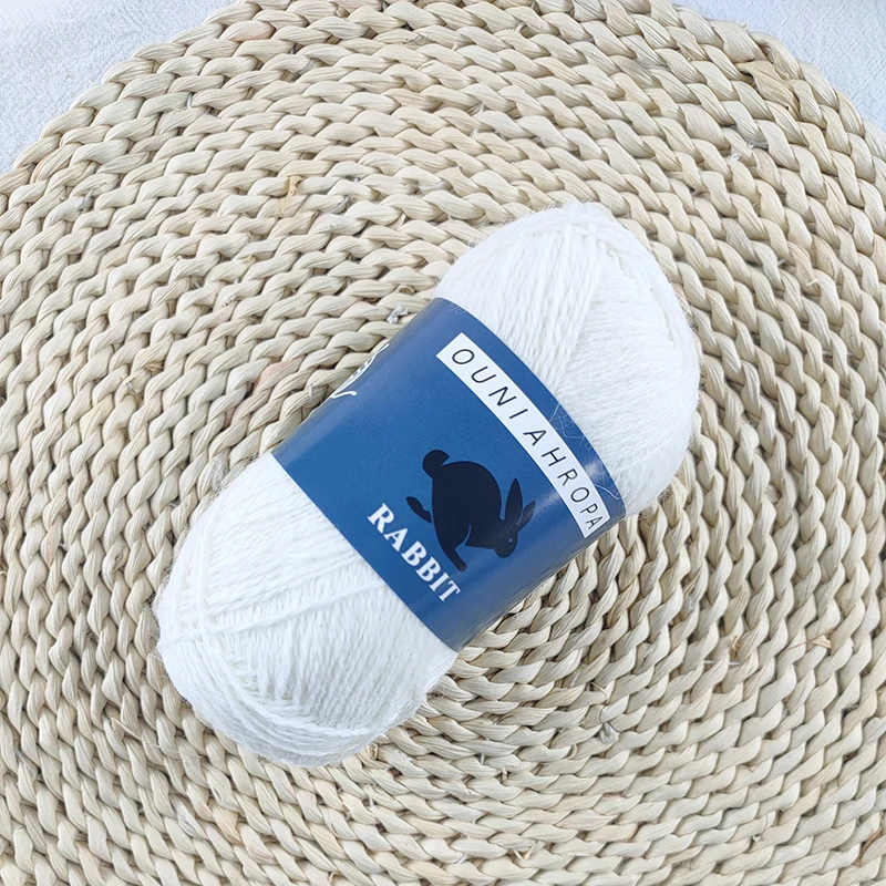 wholesale 2/14NM fancy blended knitting melange Hand yarn   long hair mink yarn 60% Angora rabbit  40% Nylon f