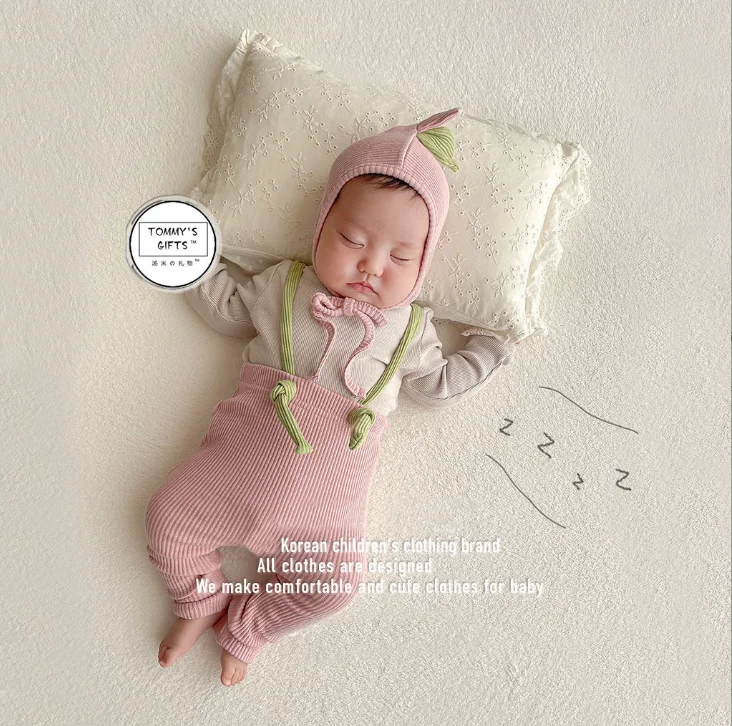 Best-selling baby pants spring overalls for toddler baby high waist leggings ribbed fabric baby pants