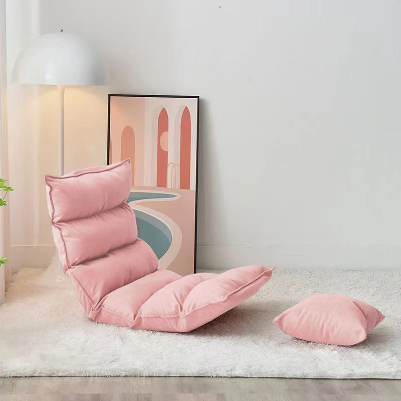 Portable Adjustable Bean Bag Balcony Backrest Folding Bed Ground Living Room Chair Leisure Fabric Lazy Tatami Relaxing Sofa