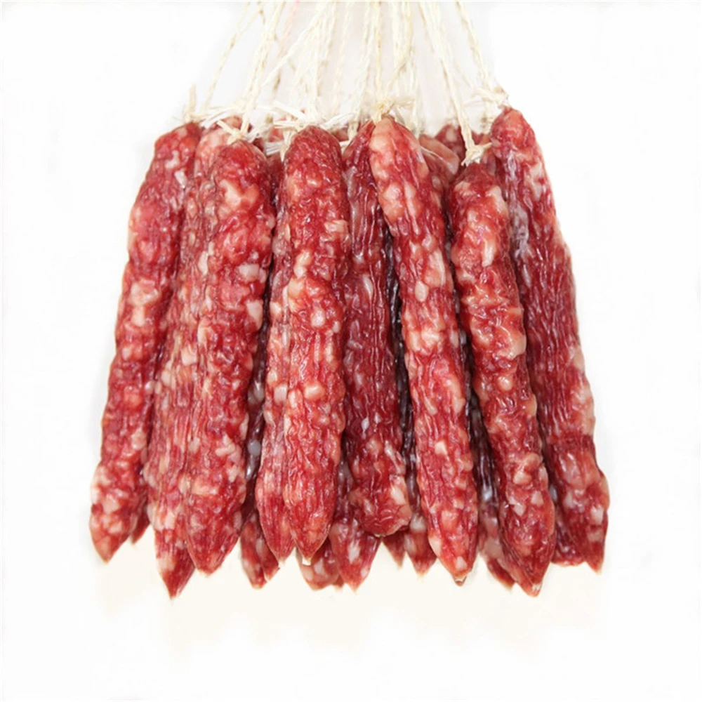 Высококачественная подобранная вкусная маринованная свиная оригинальная колбаса для еды с вакуумной упаковкой