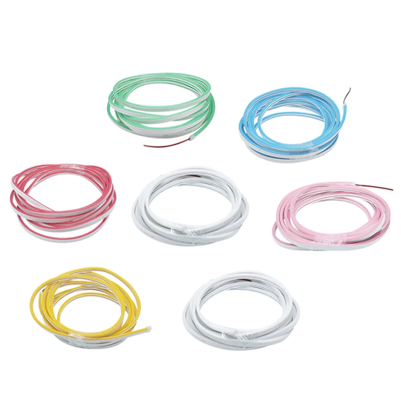 6*12mm 12V Flexible LED Strip Neon Silicone Waterproof Bar Light Led Neon Flexible 5m/roll