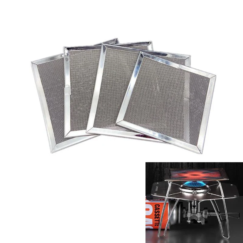 Customized 10 50 100 200 Mesh  Round Square Grill Mesh Net With Edge for BBQ and alcohol stove