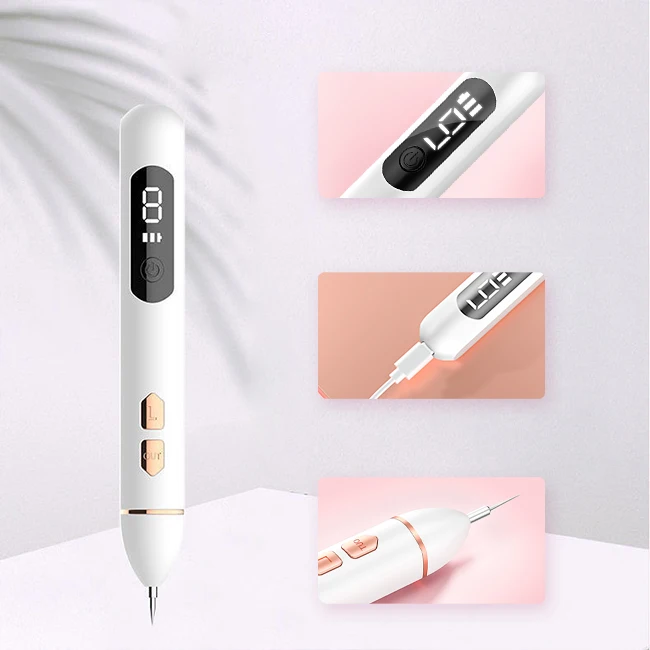 Skin Tags Remover Pen Mole Remover with 9 Strength Levels Portable Rechargeable Skin Tag Removal Pen