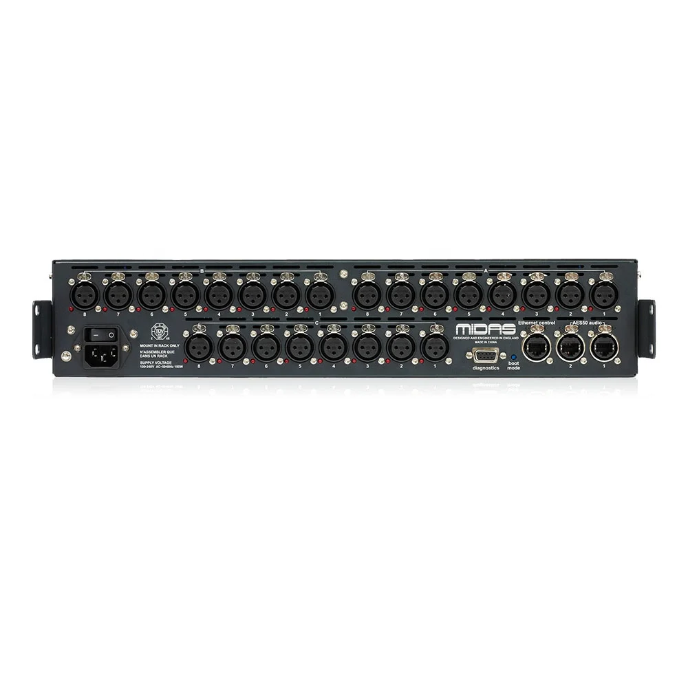 Midas DL151 Stagebox 24-Channel XLR Mic/Line Inputs With Midas Mic Preamps For Midas Digital Mixer
