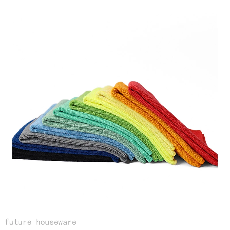 
Green Blue Stock Factory Ship Directly 40cmx40cm 320gsm Microfiber Towel ceaning cloth for mutipurpose 