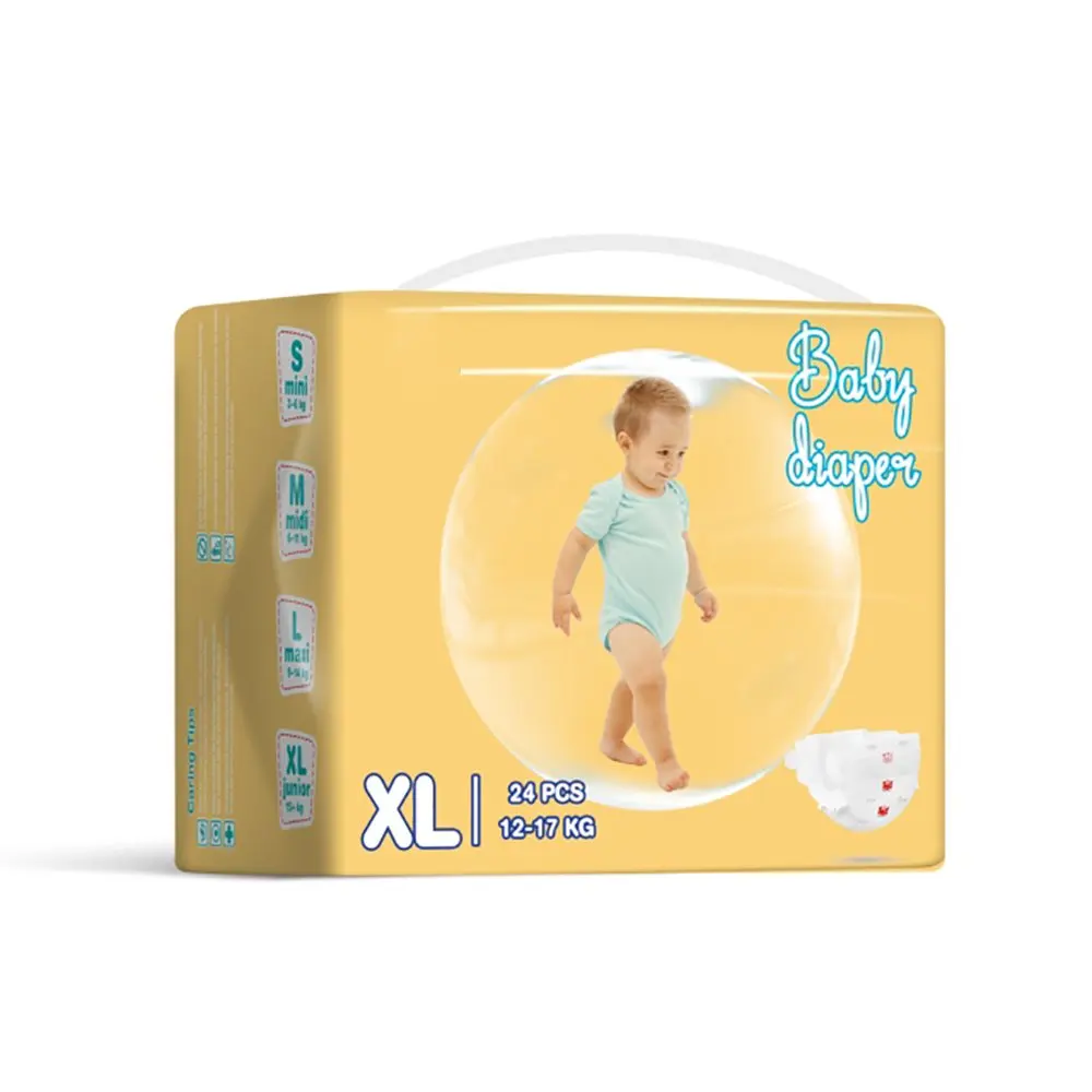 Quick Absorbent Disposable Baby Diaper Disposable soft Baby Diapers Good Quality breathable Baby Diapers