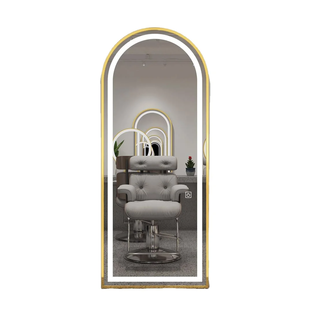 Hair salon equipment full length salon mirrors station styling mirror with light