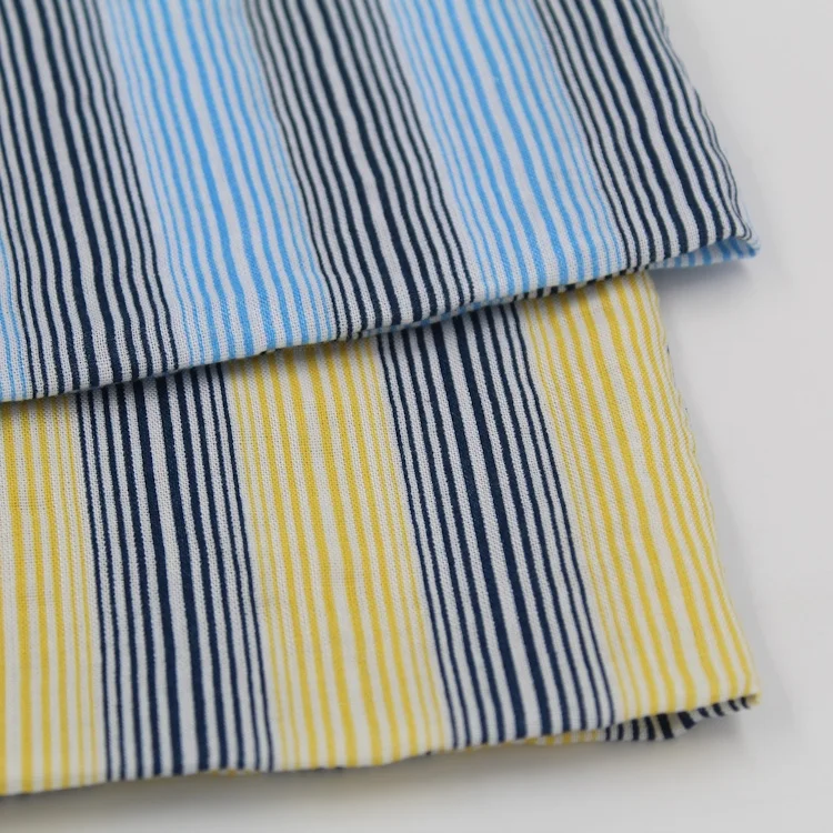 
rayon cotton bubble printed fabric with fashion stripe pattern swiss fabric for ladies dress 