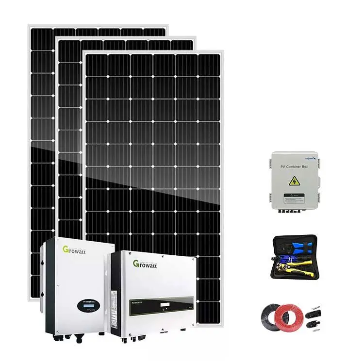 Solar Energy System On Grid Fotovoltaic. Panel System 10kw 5Kw 20KW Solar Kit For Home Power