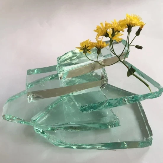 Green glass broken bottle cullet