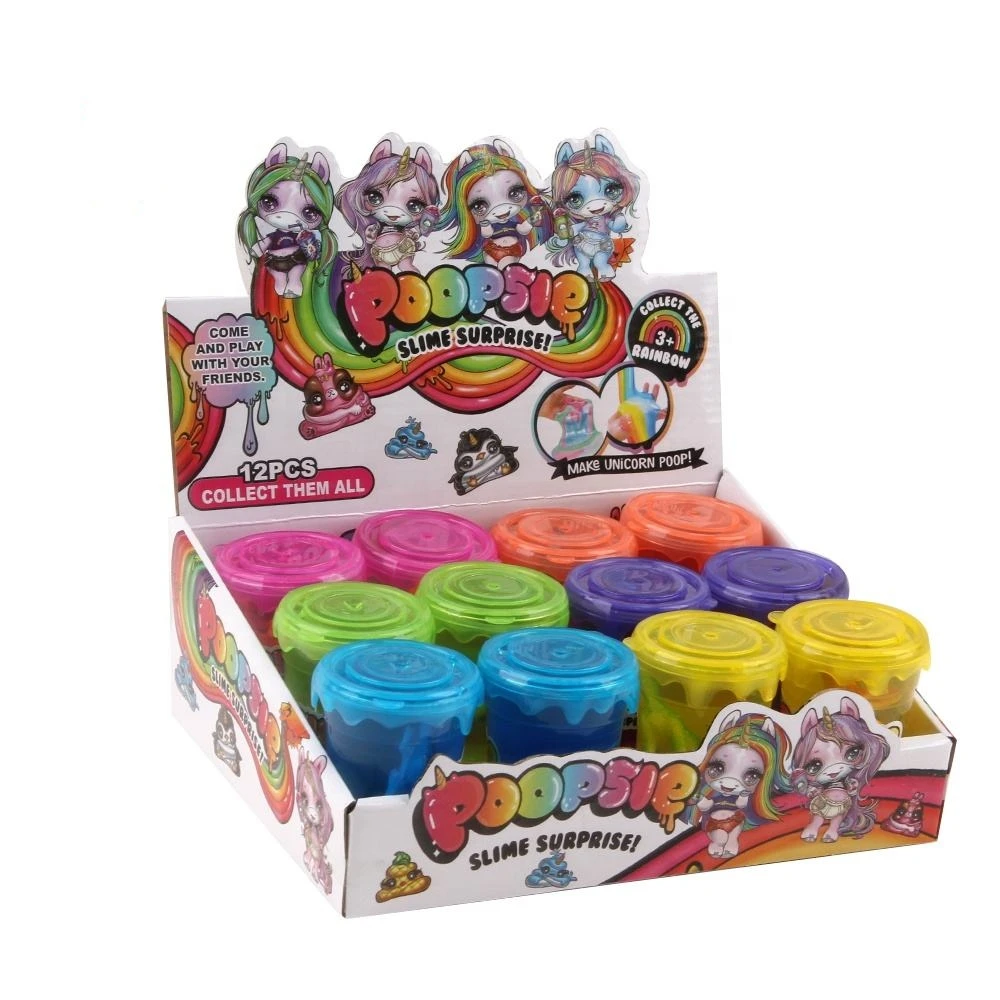 12 PCS Safety toys crystal educational crazy animal soft mini plastic slime manufacturer