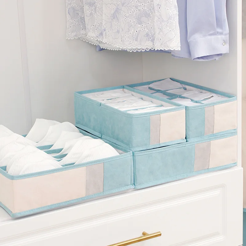 Underwear Drawer Organizers Divider Socks Bra Organizer and Storage Boxes for Lingerie Bra Undies