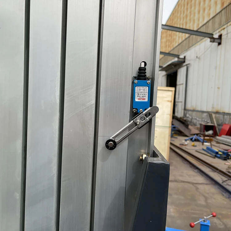 IHURMO double-mast aluminum alloy aerial work electric 4m 6m 8m 10m 12m 14m small mobile scissor lift platform on wheels