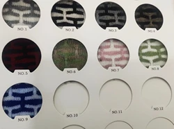 47% acrylic 44% polyester 9% polyamide yarn dyed stretch protruding knitted jacquard fabric for Warm sweater