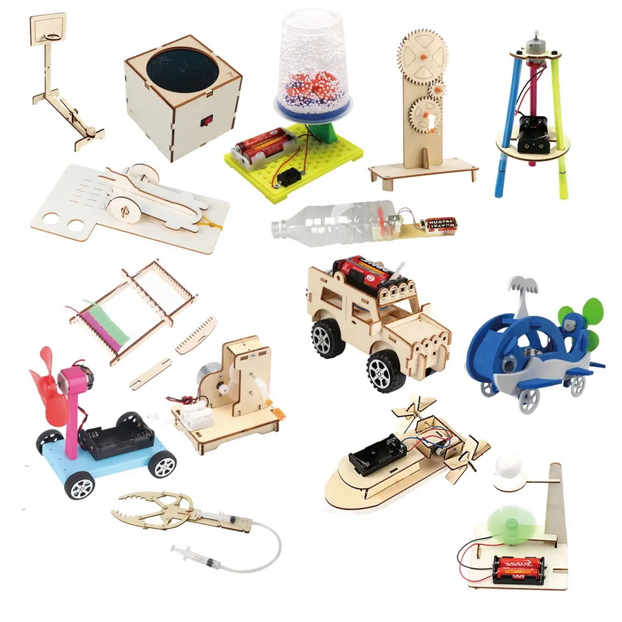 Educational Toy STEM Kits Wood Craft Kit DIY Science Building Projects Wooden Puzzle Assembly Model Set