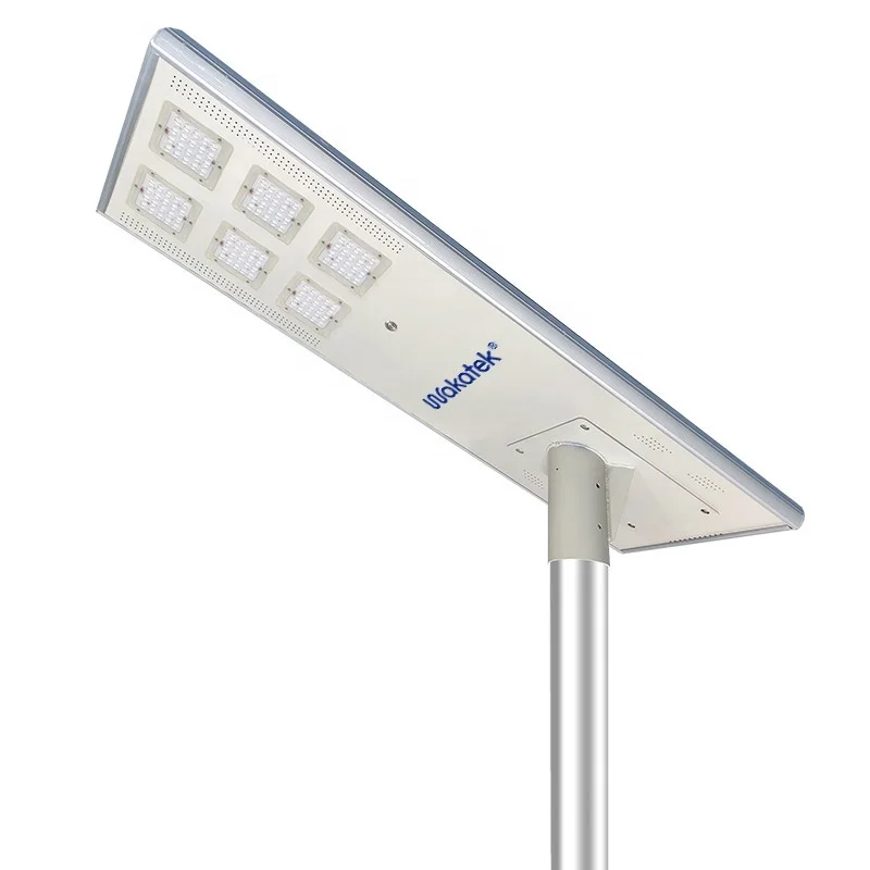 WAKATEK  Hot Selling  High Lumen  Ip65  Waterproof  60w solar  all in one  street light