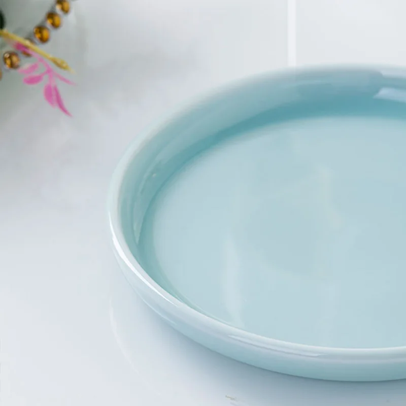  Ceramic Steak Platter Breakfast For Japanese and Korean Tableware Round Serving