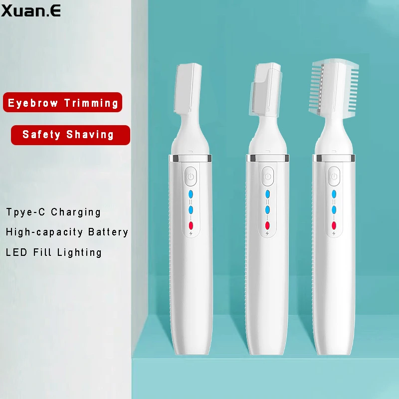 New Safe and Gentle electric rechargeable eyebrow trimmer facial hair remover wax best eyebrow remove tatoo