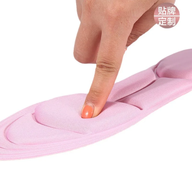 Manufacturer massage insoles foot high elastic soft breathable comfort high heels 5D sponge insoles