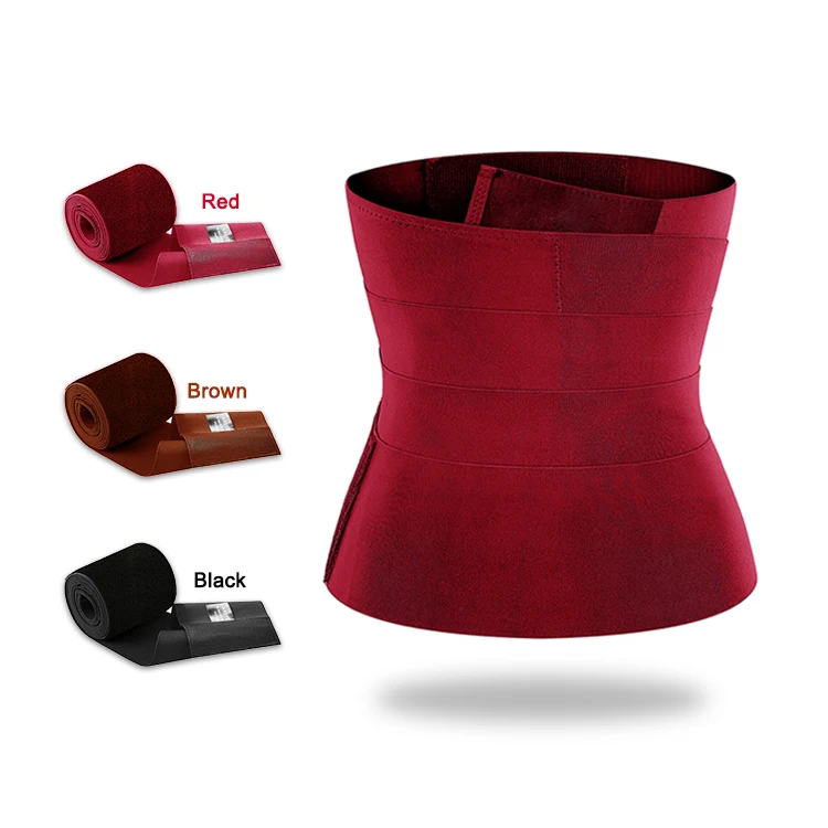 Free Sample Nylon Sauna Waist Wrap Waist Trainer Wrap Tummy Slimming Belt For Women Trimmers Waist Safety