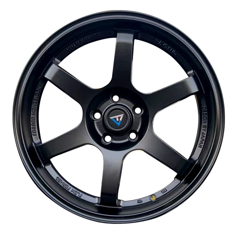 Cheapest factory price car modification matt black aluminum alloy wheels 5x112