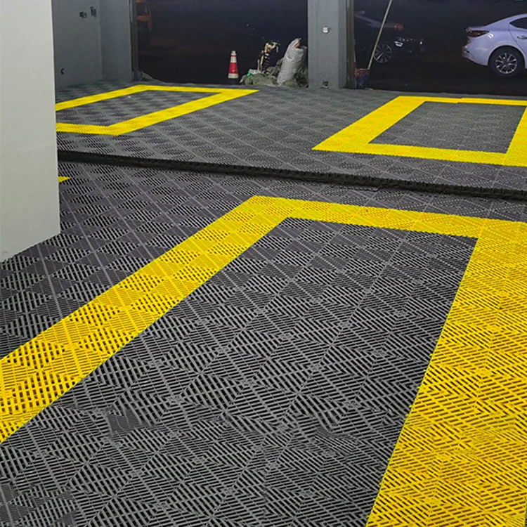Hot Sale Multicolor Interlocking Garage Floor Tiles Plastic Garage Flooring For Car Detailing Shop Workshop
